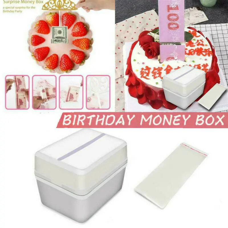 Cake Money Props Funny Toy Box Making Surprise For Birthday ATM Party Prop | Дом и сад