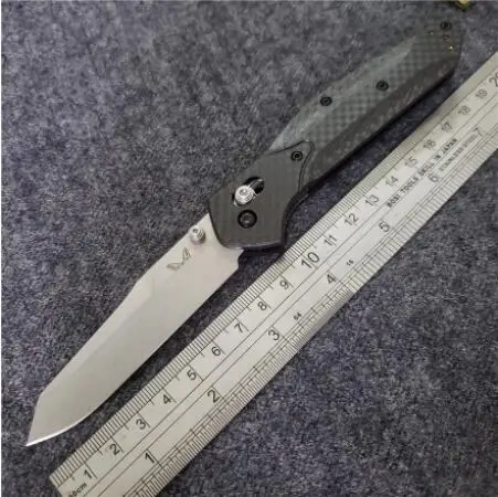 S30V BENYS сделано из углеродного волокна BM 484/940 S30V лезвие оси медная шайба складной нож Кемпинг Охота Карманные Ножи EDC BM42 инструменты - Color: S30V