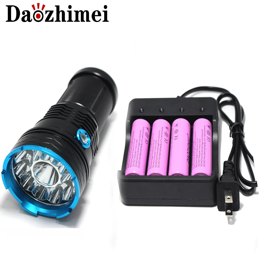 Яркий светодиодный фонарик высокой мощности 8000 Люмен яркий T6 для кемпинга