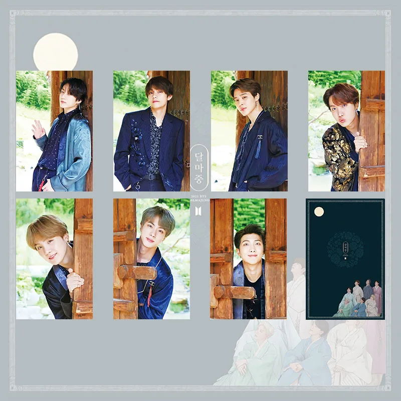 Новинка 7 шт. Kpop Bangtan Boys ЛОМО карточка Фотокарточка постер 2021 Середина осени Hanfu