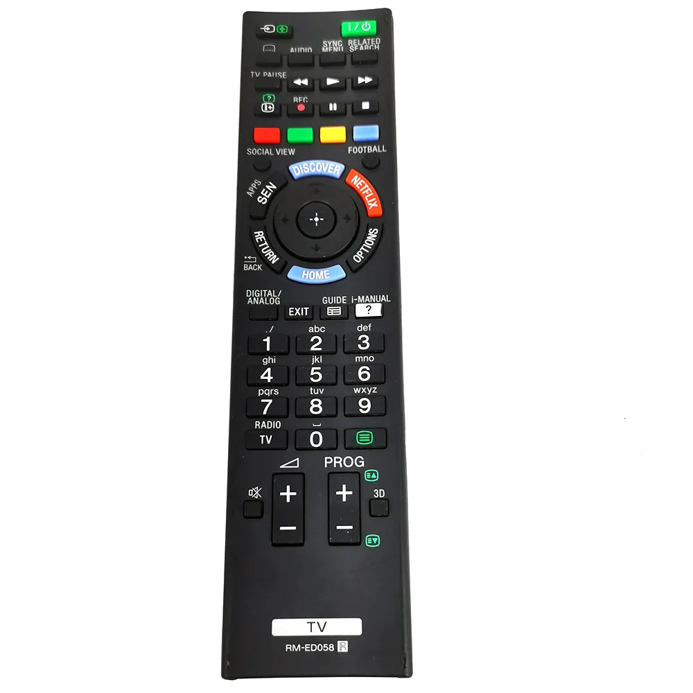 Б/у Оригинал RM ED058 для SONY 3D ТВ дистанционного Управление NETFLIX KDL 32W705B 42W828B 50W805B KD 65X9005B
