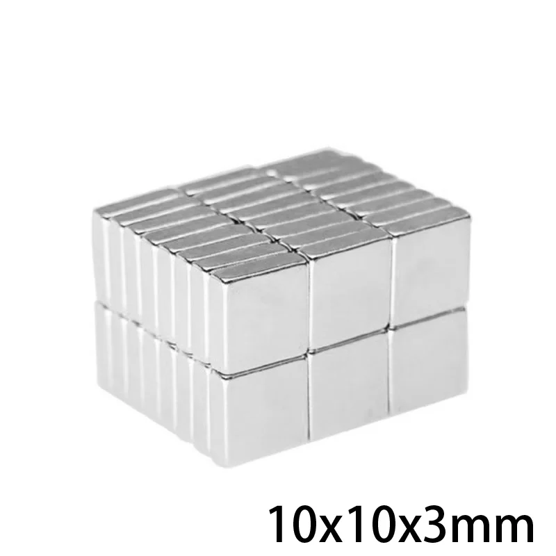 10 ~ 200 шт 10x10x3 мм квадрат мощные магниты 10x10 неодимовые магнитные N35 блок сильный