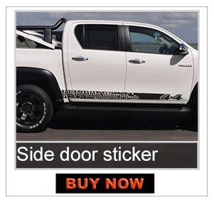 2 шт. hilux racing side stripe Графический виниловый стикер для TOYOTA HILUX revo и vigo 2012