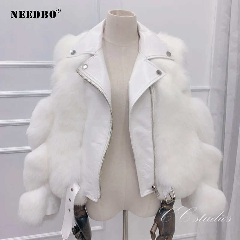 NEEDBO Faux Fur Coat Women Jacket Streetwear Elegant Thick Warm Teddy Jacket Coats Oversize 2020 Motorcycle Chaquetas Outerwear