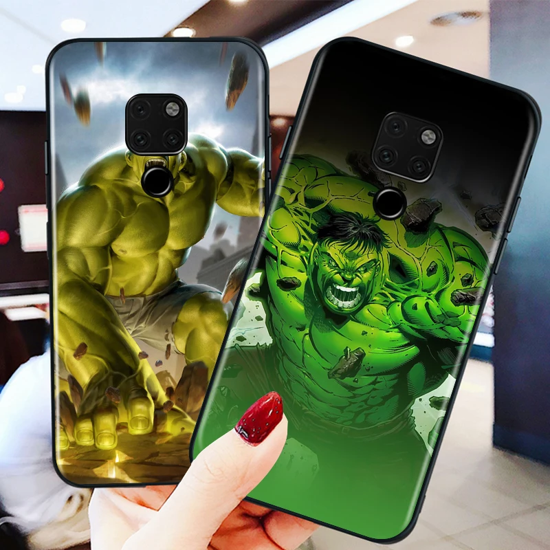 

Marvel The Hulk for huawei Mate 10 20 30 40 Lite Pro X Lite RS Plus TPU Black Phone Case