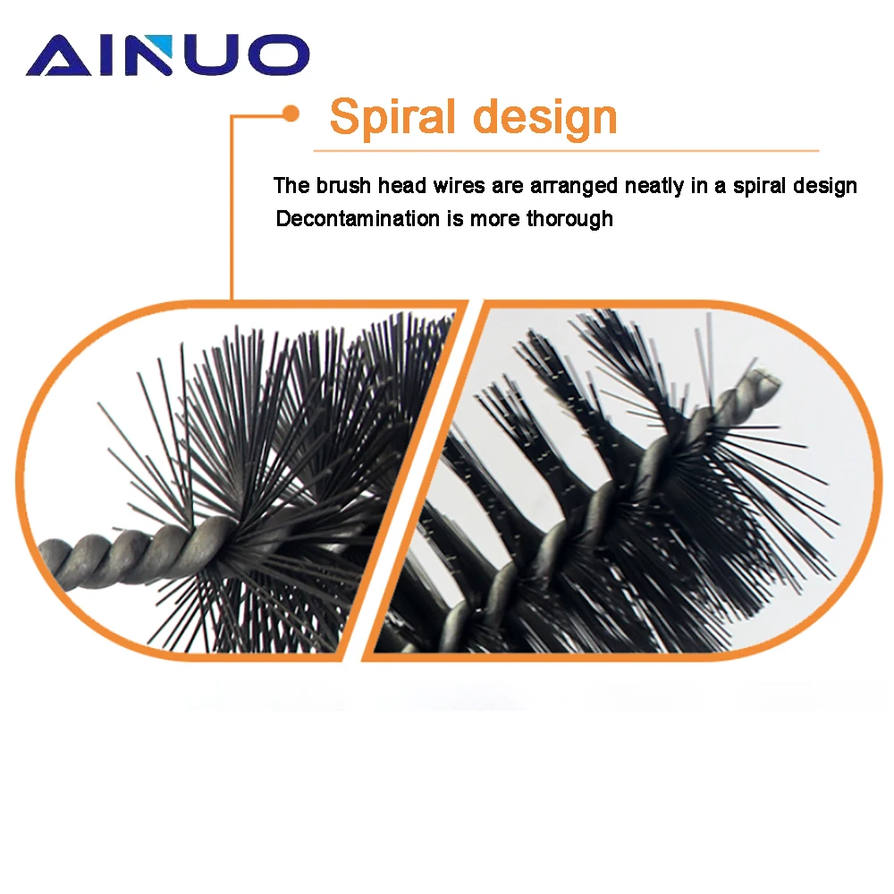 Проволочная щетка из нержавеющей стали с металлической ручкой 18/22/25/32/40/50/65/75 мм |