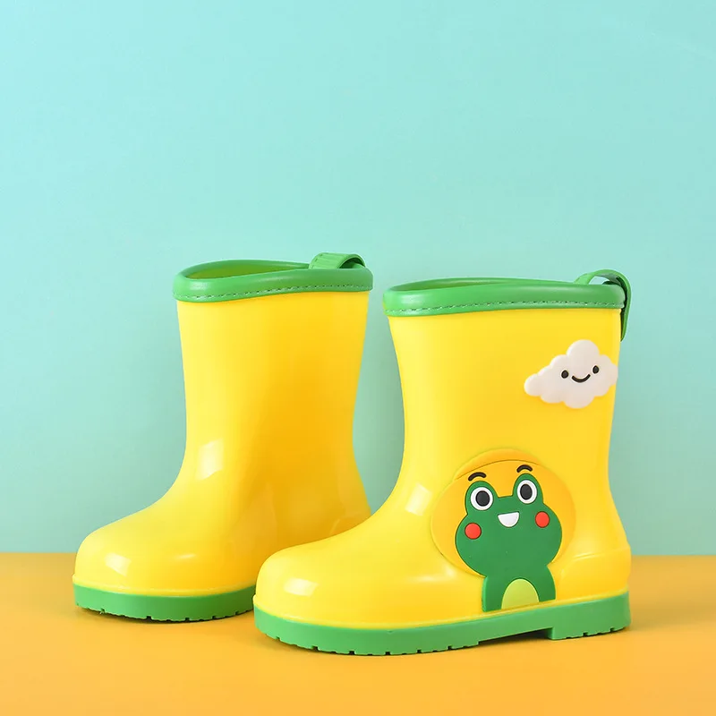 

Show in the rain comfortable wrapped cartoon children's rain shoes waterproof anti slip wear resistant water shoes boys and