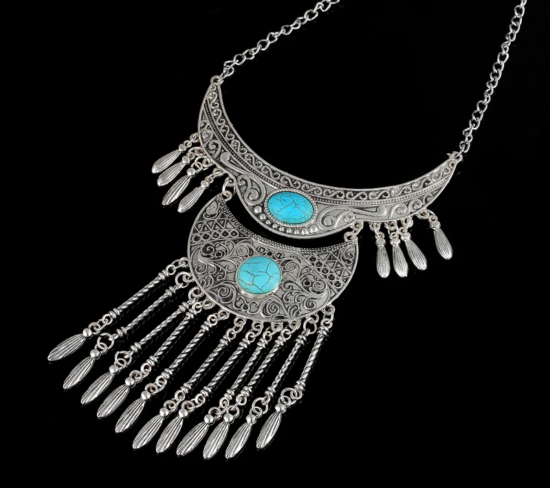 Цыганское этническое хиппи богемное тибетское ожерелье в этническом стиле