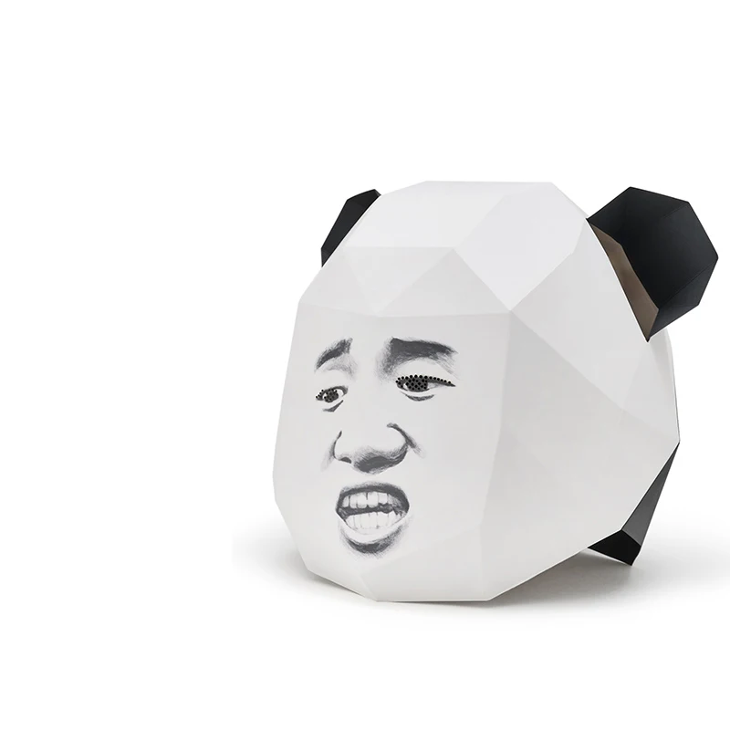 3D Бумажная Маска с выражением лица для Хэллоуина Вечерние Декорации DIY матрица голова для косплея маска вечерние украшения реквизит для фотосессии