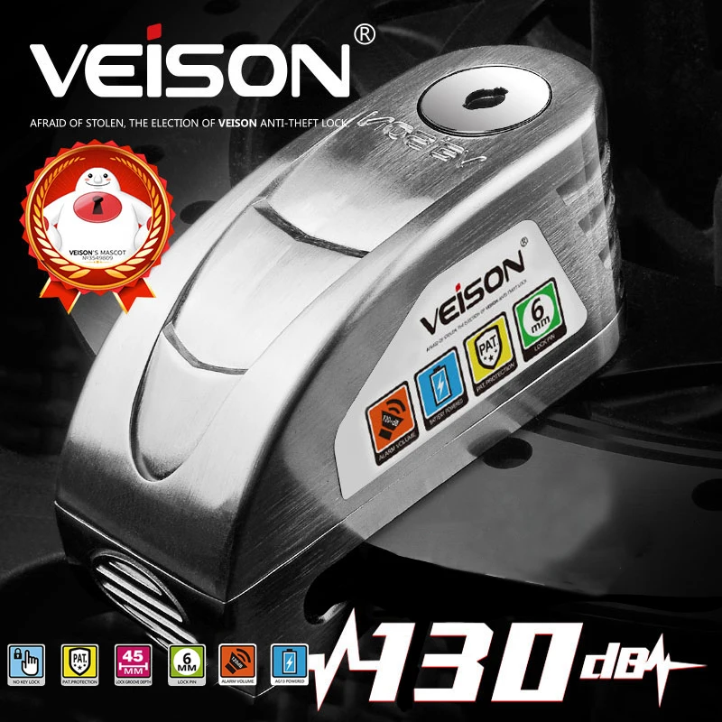 Сигнализация Veison сигнализация безопасности навесной замок для мотоцикла