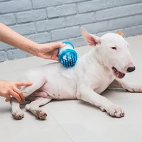 pet dog supplies shampoo bath wash feet store beauty massage decontamination silicone clean bath brush