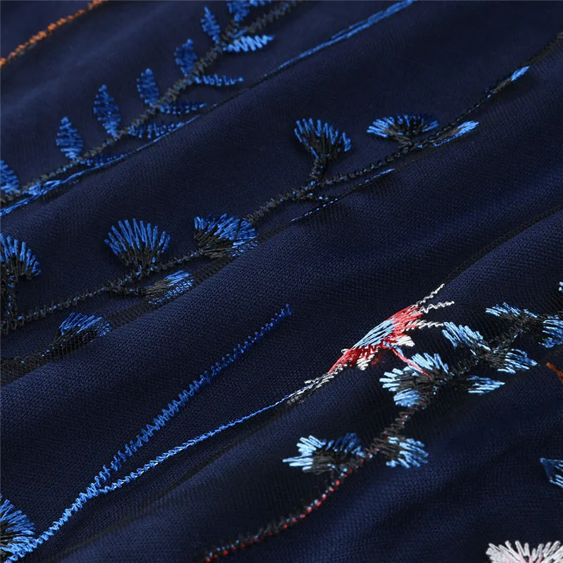 Модные женские платья с цветочной вышивкой сексуальное летнее Короткое мини