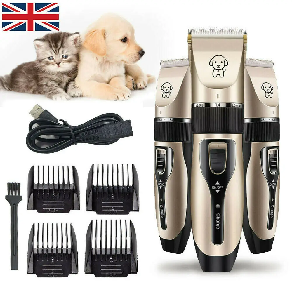 

Electric Pet Clippers Dog Grooming Kit Low Noise Cordless Professional Shaver Trimmer Kit for Dogs Cats Hair Trimming For Cats
