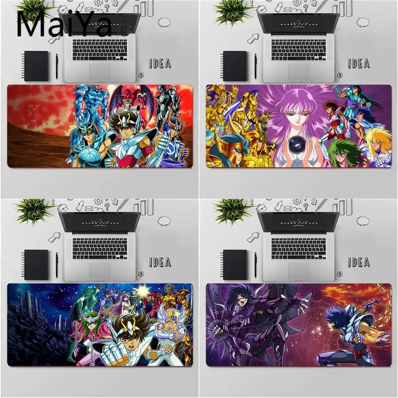 

Резиновый коврик для мыши Maiya saint seiya, высококачественный прочный Настольный коврик для мыши с японским аниме, бесплатная доставка, большой к...
