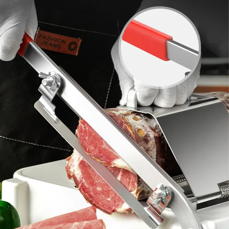 

Household Manual Lamb Slicer Frozen Meat Cutting Machine Beef Herb Mutton Rolls Cutter Manual Meat Slicer