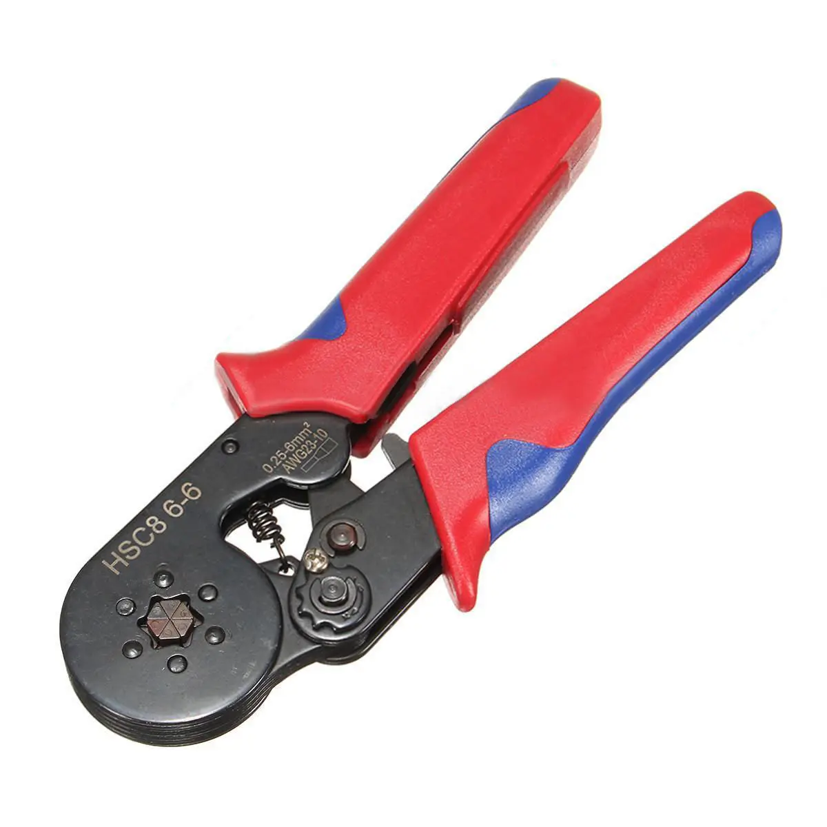 

HSC8 6-6 Six Mandrel Ratchet Ferrule Crimper Plier Tool For Wire End Sleeve 1PC