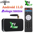 ТВ-приставка UGOOS X4 Pro, 4 + 32 ГБ, Android 11, Amlogic S905X4 LPDDR4, поддержка AV1 CEC HDR 1000M BT4.0 OTT 4K