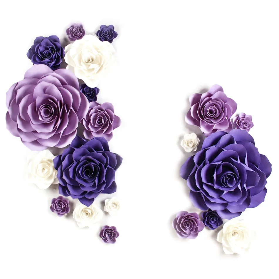 Крупная имитация картона гигантская бумага роза цветы витрина свадебные фоны