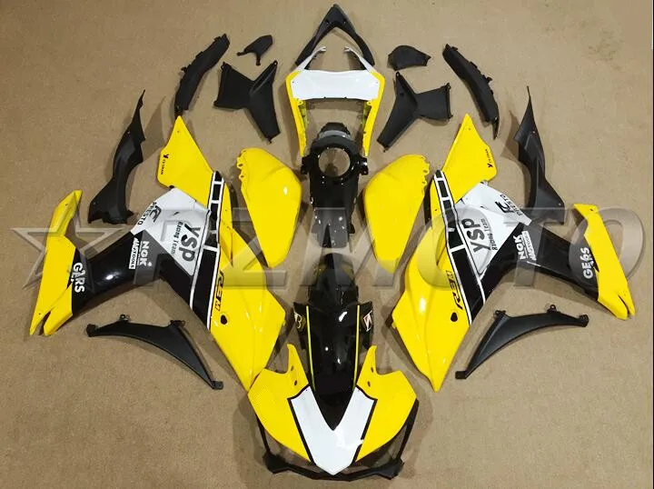 

4Gifts 2014 2015 2016 YZF R3 R25 ABS Injection Fairing Kit For Yamaha YZFR3 YZFR25 Complete Fairings Cowling Yellow YSP