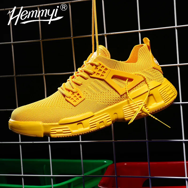 Мужские легкие дышащие кроссовки Hemmyi удобная обувь для бега со шнуровкой