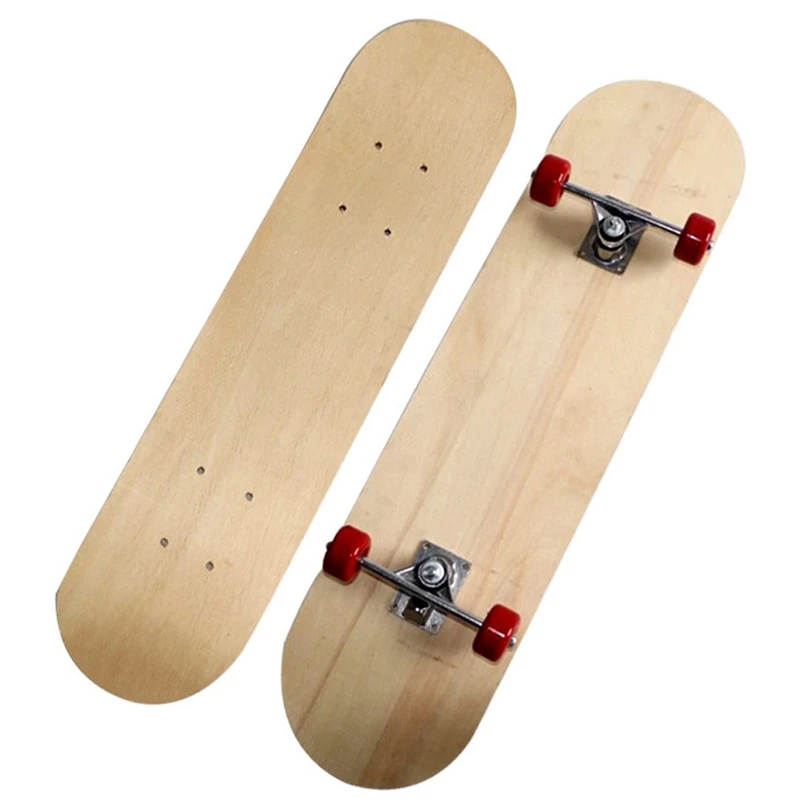 

4-колесный скейтборд, кленовый двухсторонний чистый скейтборд, Кленовая длинная доска, двойной рокер, пустые детали «сделай сам», чистый ске...