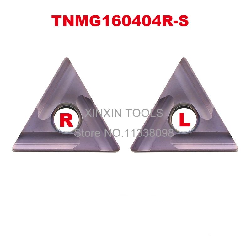 

10pcs TNMG160404R-S/TNMG160404L-S High Quality Carbide Inserts External Turning Tools Metal Turning Machine Parts Lathe Tool