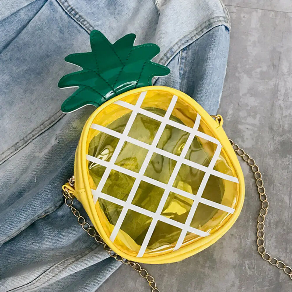 Женская милая сумка на плечо для девочек мини сумка-мессенджер в форме ананаса и