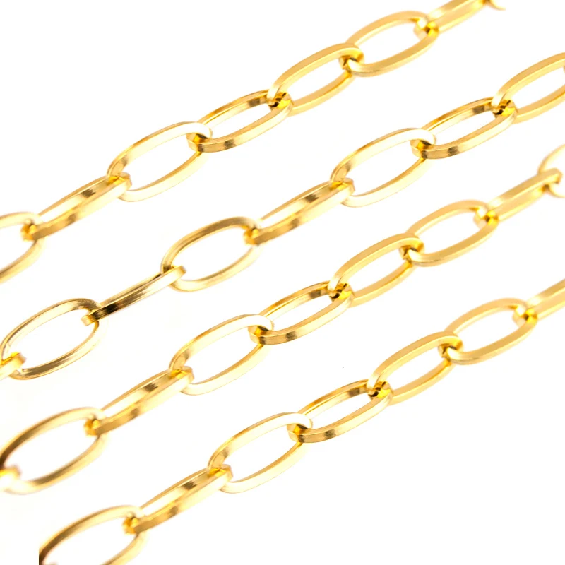 Овальная уникальная мужская цепочка ожерелье яйцо продажа в метр без зажимов