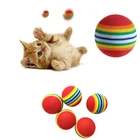 1 шт. Радуга 3,5 см радужные шары игрушки для домашних животных детские игрушки для собак и кошек красочный игровой рюмочка