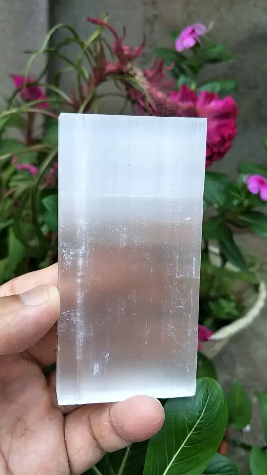 

Натуральный белый грубый селенит Кристалл плиты прозрачный гипс образец