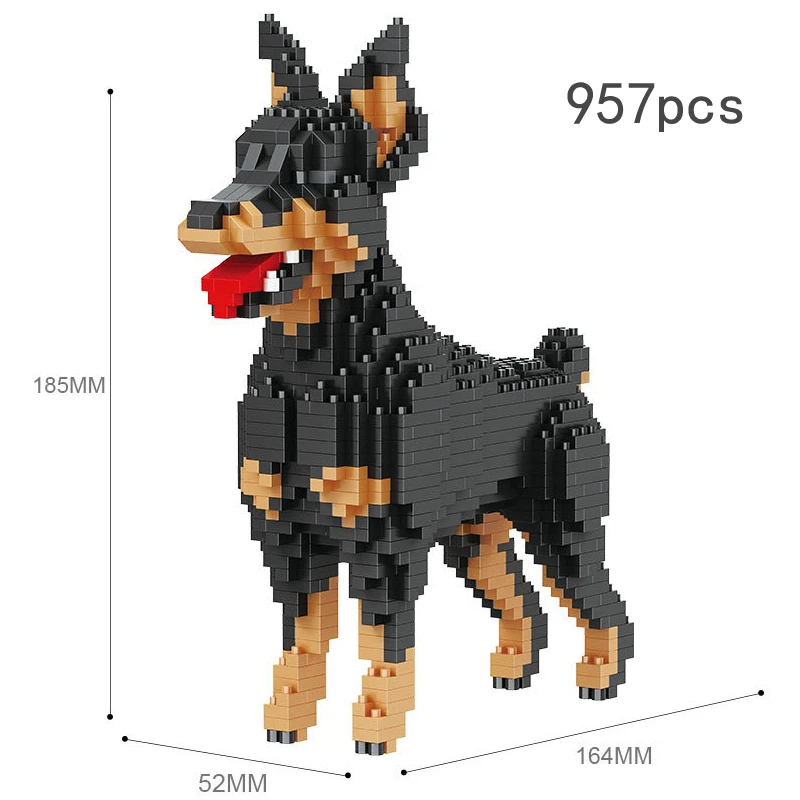 Anlimals микро блоки фигурка чехол с мультипликационным бриллиантовым мини