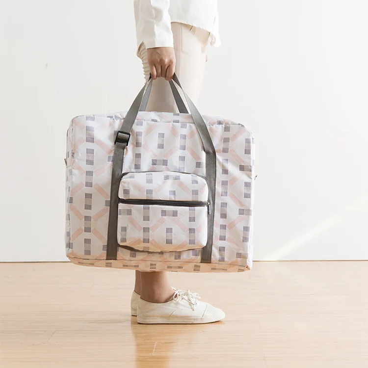 

New Fashion Personalized Print Travel Folding Luggage Bag Traveling Abroad Storage Organize The Expansion Bag