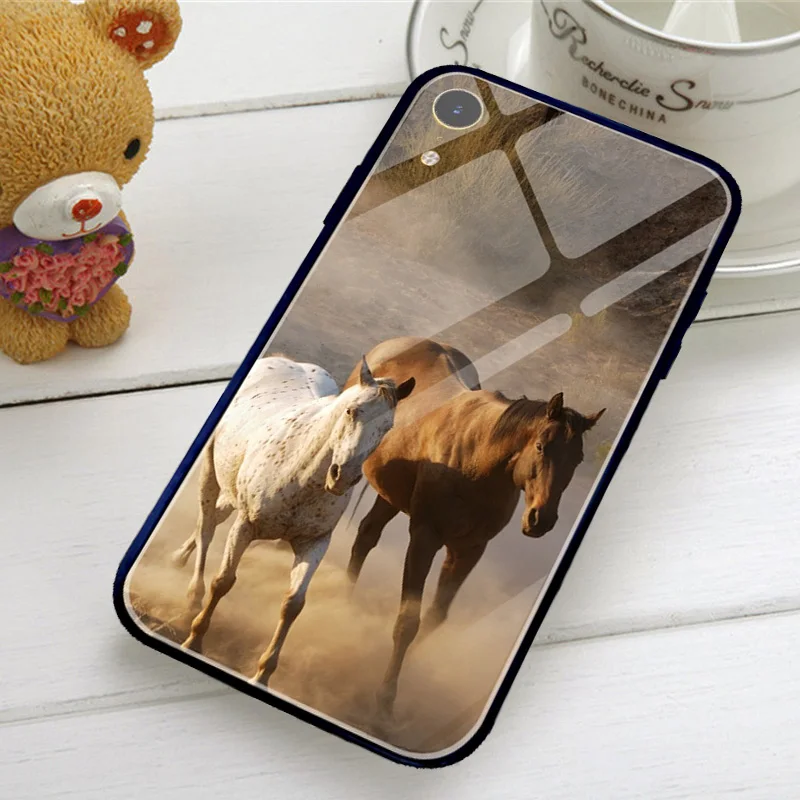 Мобильный телефон из закаленного стекла чехлы для iphone 5 5S SE 2020 10 8 7 Plus 6 6S бега с