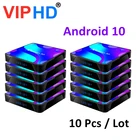 10 шт. X88 Pro 10 штпартия Android 10,0 Tv Box Smart Декодер каналов кабельного телевидения двухъядерный процессор Wi-Fi BT4.0 X88pro Media Player