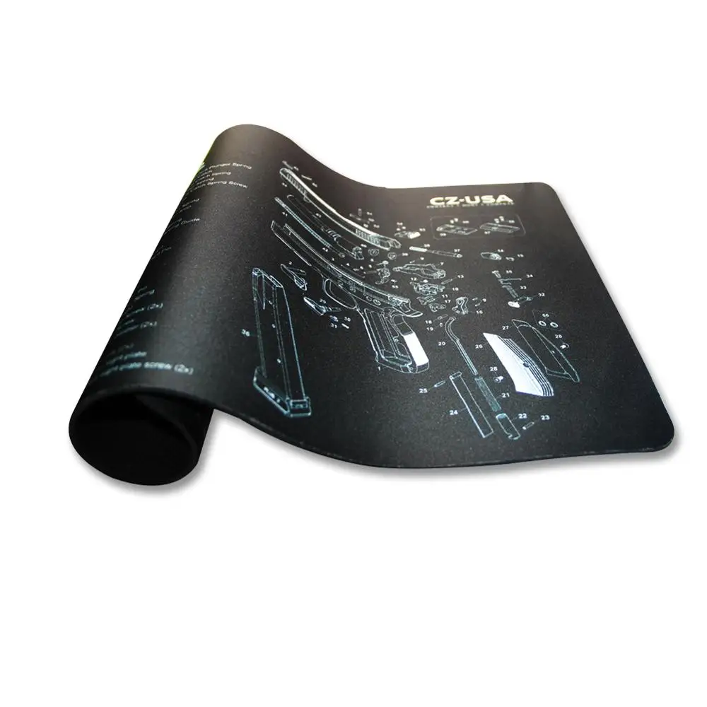 

Gun Cleaning Mat CZ shadow 2 Gun Rubber Pad 16.7 inch Cleaning Bench Non-Slip Soft Carpet Parts Diagram Airsoft Clean Mouse Pad
