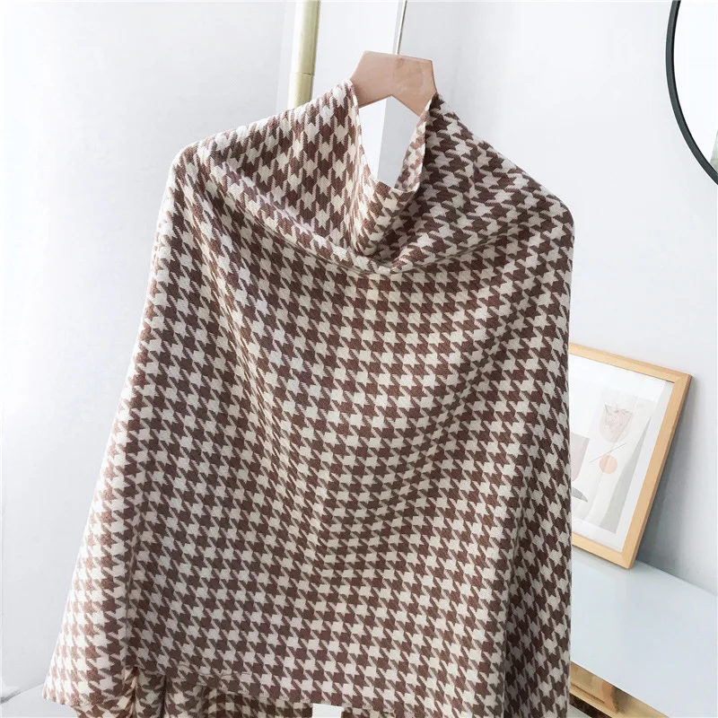 

2021 new scarf Imitation cashmere scarf women's double face warm big brand shawl in winter