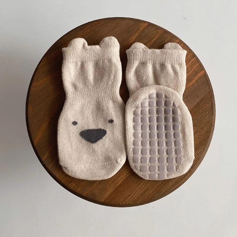 Calcetines antideslizantes de algod&oacute;n suave para ni&ntilde;os y ni&ntilde;as, medias para reci&eacute;n nacidos de 0 a 5 a&ntilde;os, para oto&ntilde;o e invierno, 3 pares, novedad de 2021-4