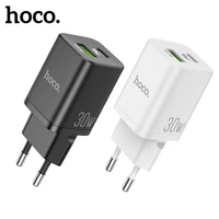 Hoco USB PD30W Phone Charger QC3 0 USB Type Fast Charging For Xiaomi Poco Wall Travel Charger For iPhone Accessorie