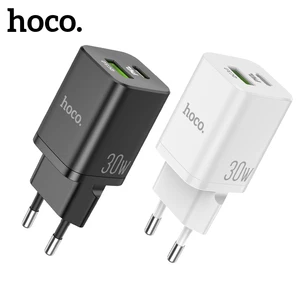 hoco usb c pd30w phone charger qc3 0 usb type c fast charging for xiaomi poco x3 wall travel pd charger for iphone 12 accessorie free global shipping