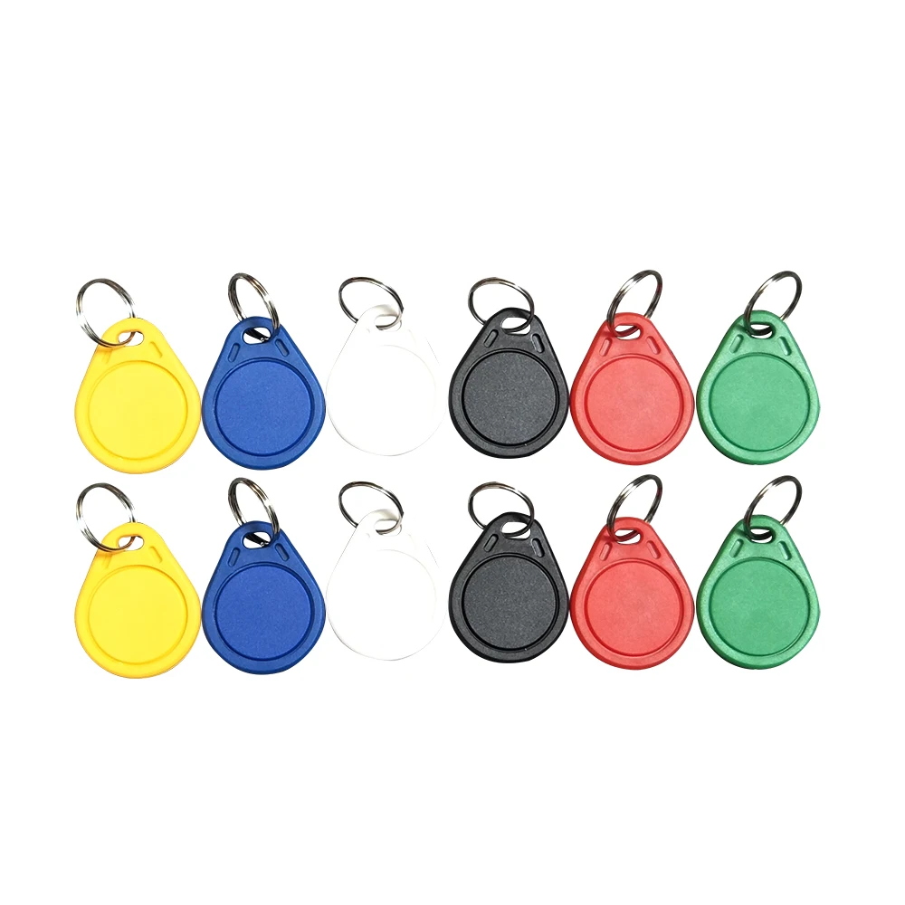 (10PCS) 13.56 Mhz Block 0 Sector Rewritable RFID M1 S50 UID Changeable Card Tag Keychain NO.3 Keyfob ISO14443A