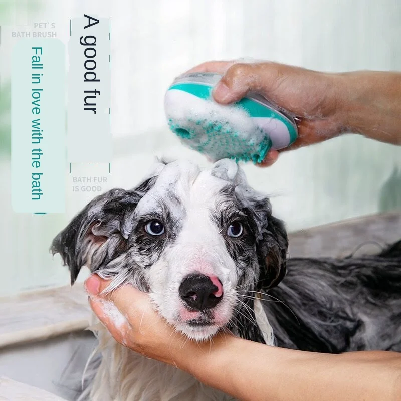 

Pet bath artifact dog cat scrub dog bath massage brush dog special dog supplies artifact pet