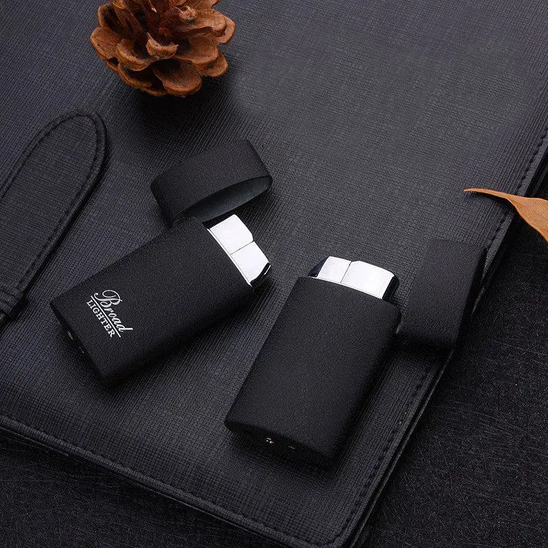 Газовая зажигалка ультратонкие портативные металлические зажигалки матовое