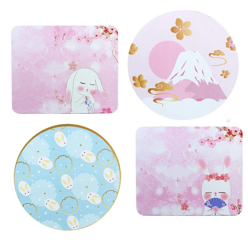 Round Mouse Pad Mini Portable Soft Gaming Mat For Office Girl Gift Pink Computer Gamer Mousepad Laptop PC Accessories | Компьютеры и