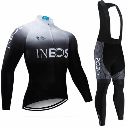 INEOS, велосипедная команда, Джерси, 9D, велосипедные штаны, набор, Майо, одежда для мужчин, зима, Polar pro, велосипедная майка