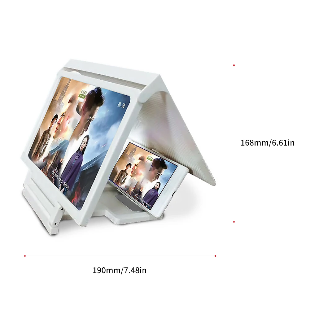 3D HD фильм стенд увеличитель для экрана телефона мобильного телефона проектор увеличенный усилитель мобильный кронштейн держатель совместим со всеми смартфонами