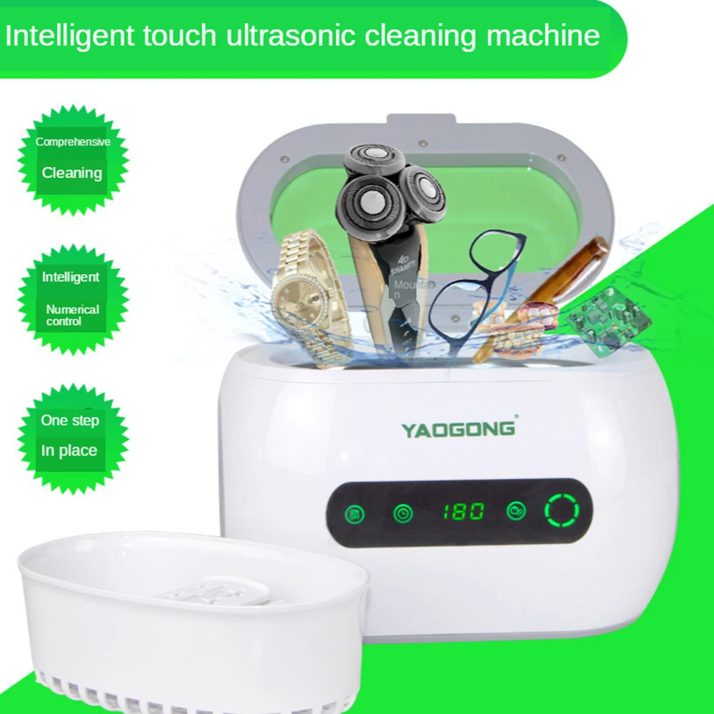 Cleaning Machine Motherboard Glasses Hardware 0.8l 800ml Yaogong 9600T Touch Screen Ultrasonic Jewellery Strong Household