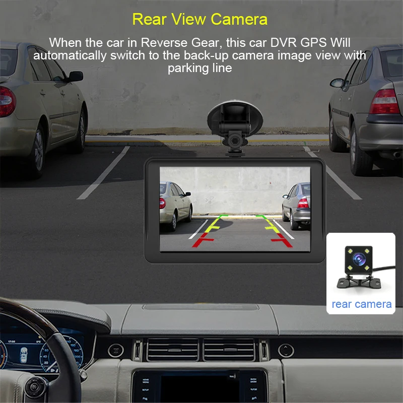7-дюймовая Android-регистратор 1080P зеркало заднего вида видеорегистратор