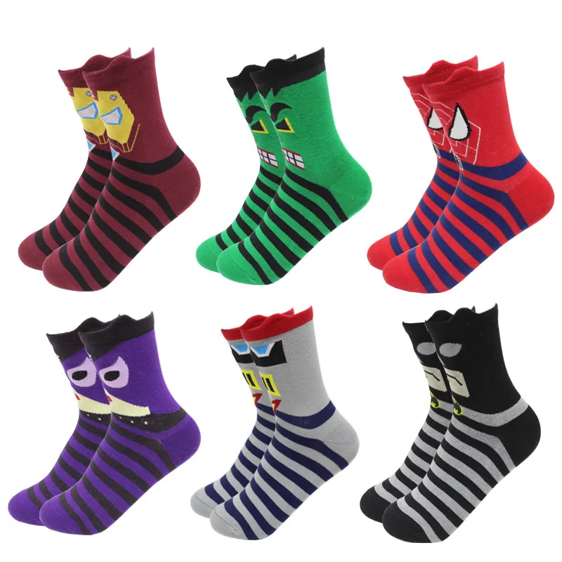 Горячая распродажа! Женские носки с героями мультфильмов Осень зима красочные