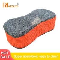 car home wash sponge extra large cleaning honeycomb coral car yellow thick sponge block car supplies auto wash tools absorbent