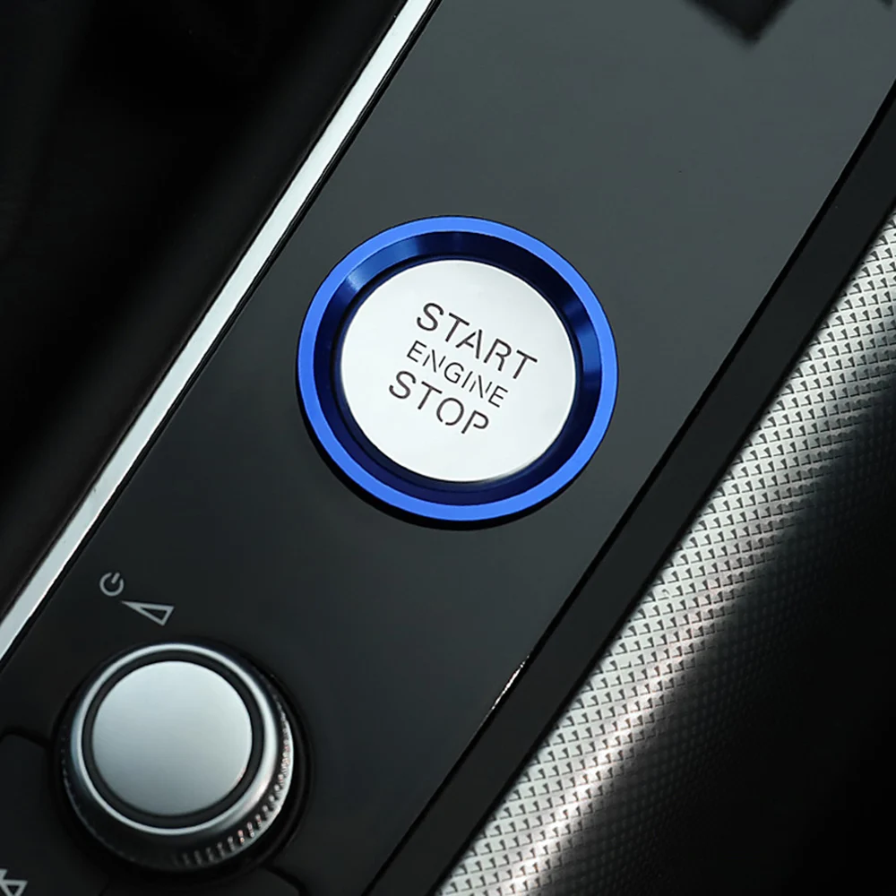 Декоративные наклейки на кнопку запуска двигателя автомобиля для Audi A4 A5 A6 A7 Q5 Q7